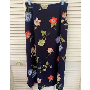 Vintage Chaus Midi Floral Skirt
